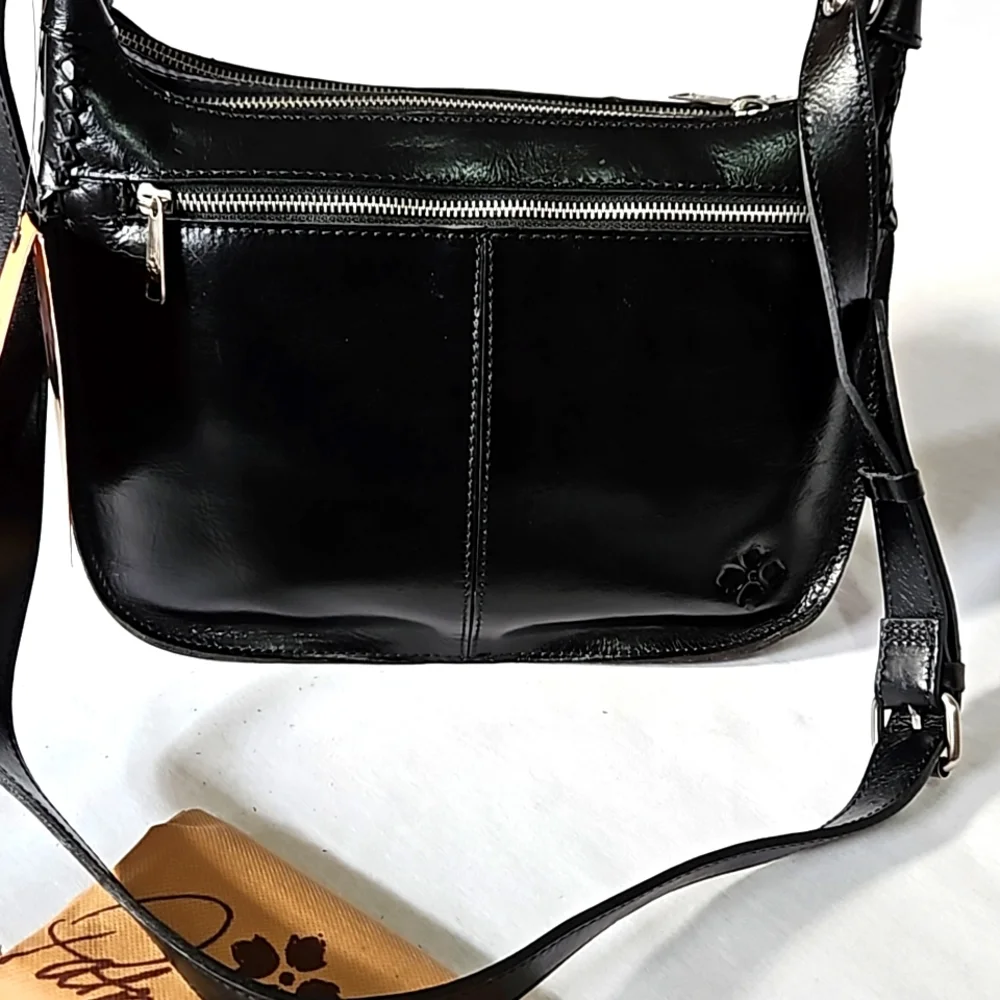 Patricia Nash vintage distressed leather Camila hobo shoulder bag.